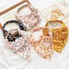 Rural Style Triangular Headscarf Women's Elastic Band Headscarf Printing Summer Elastic Triangular Headband Versatile O4P9