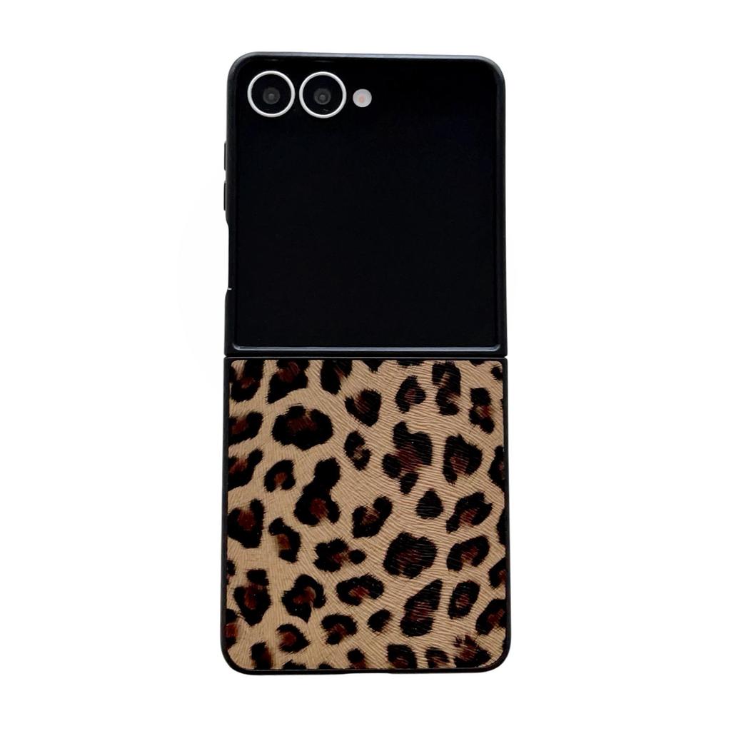 Противоударный чехол с леопардовым принтом для Samsung Galaxy Z Flip7/6/5