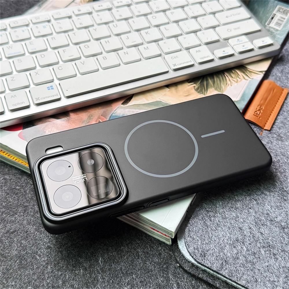 Ультратонкий матовый жесткий чехол для телефона из ПК для Xiaomi Mi 15 Pro и других - Совместим с магнитной беспроводной зарядкой