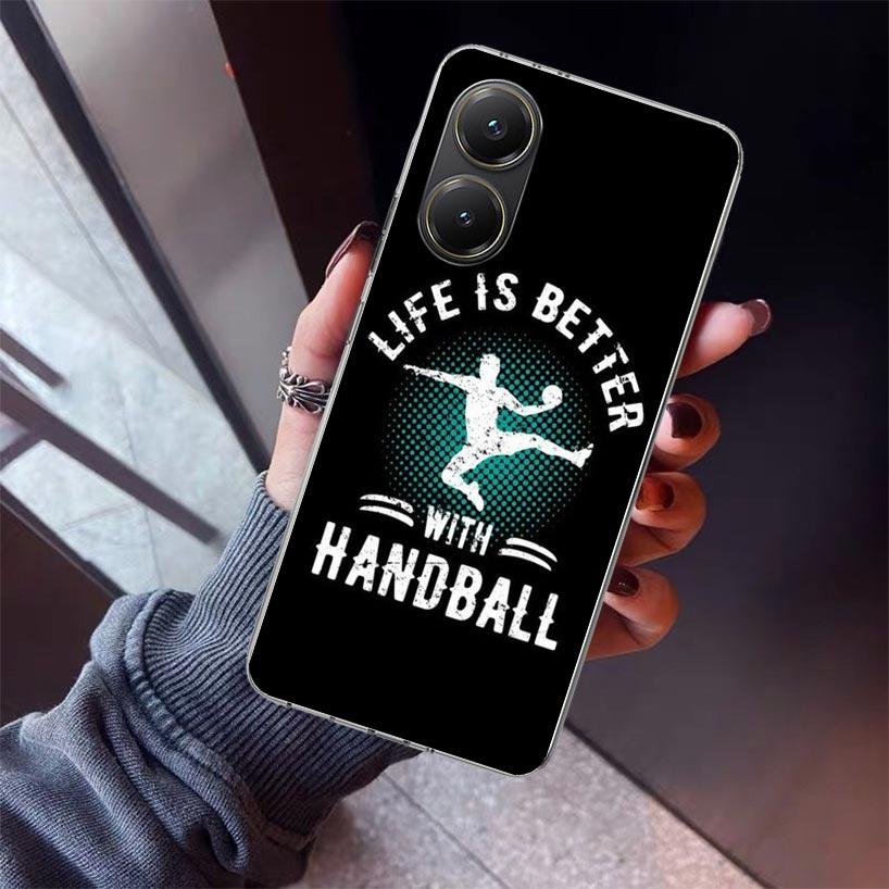 Handball Sport Phone Case For Xiaomi Poco X7 X6 X5 Pro F7 Ultra Redmi 15C 15 13 13C 12 12C 10 10A 10C 9 9A 9C 9T Shell Poco X7 X
