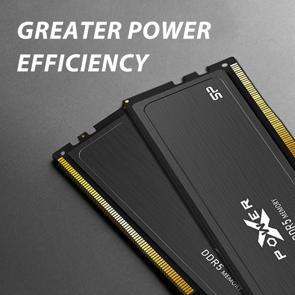 Silicon Power Gaming DDR5 32 ГБ 6000 МГц CL30 UDIMM настольная ПК память DRAM SP032GXLWU60AFDEAE (2x16 ГБ) (ПК5-48000) 288-контактный 1,35 В с радиатором