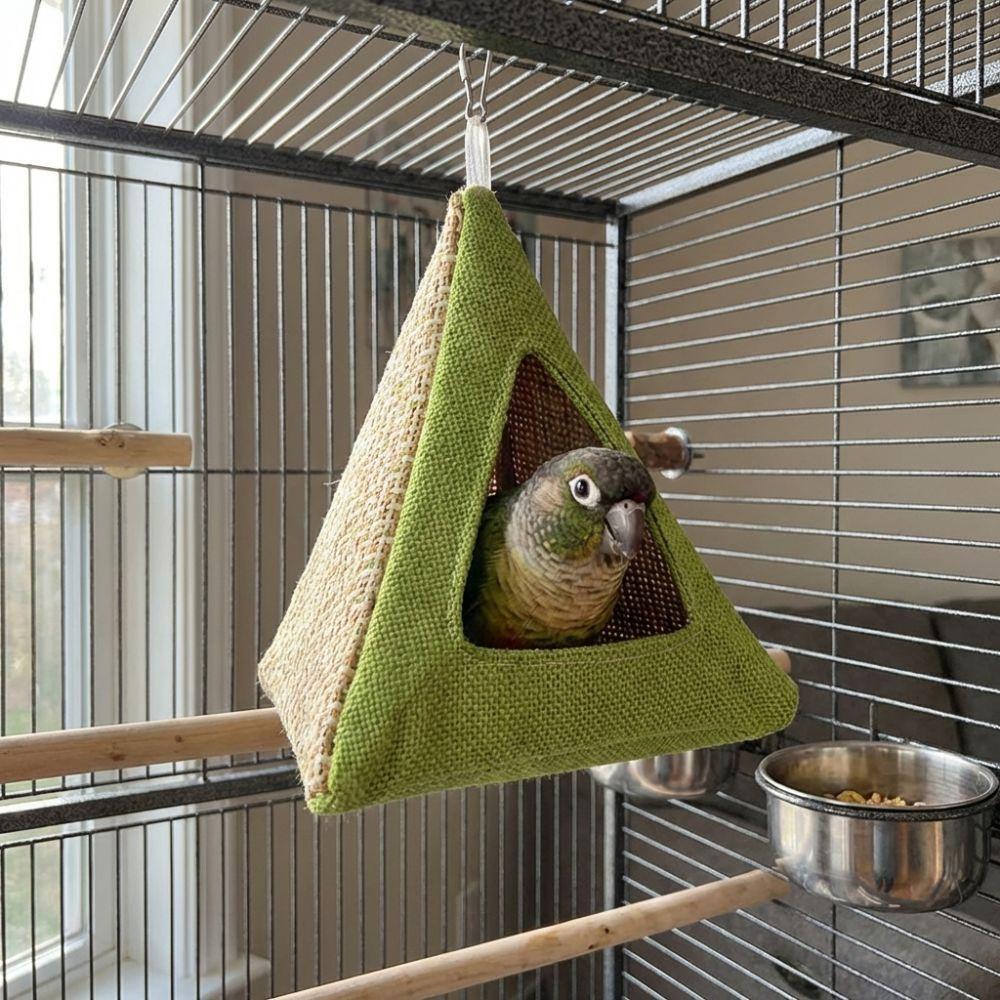 Cooling Mat Parrot Birdhouse Breathable Net Bird Hammock Summer Cooling Nest Hiding House