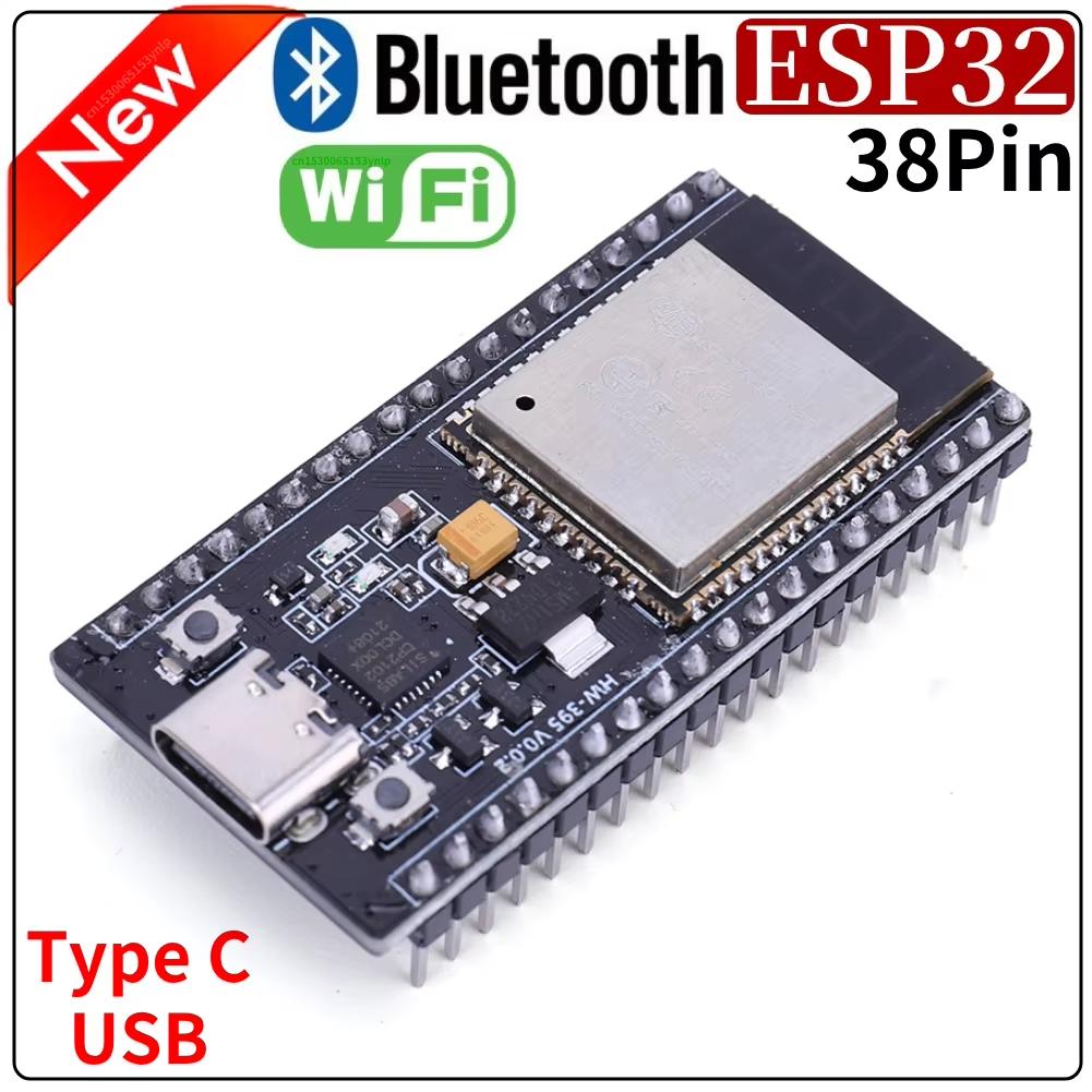 ESP32 38-контактная плата разработки ESP 32 Беспроводной модуль WiFi Bluetooth Сверхнизкое энергопотребление Двухъядерный Breakout-плата для умного дома