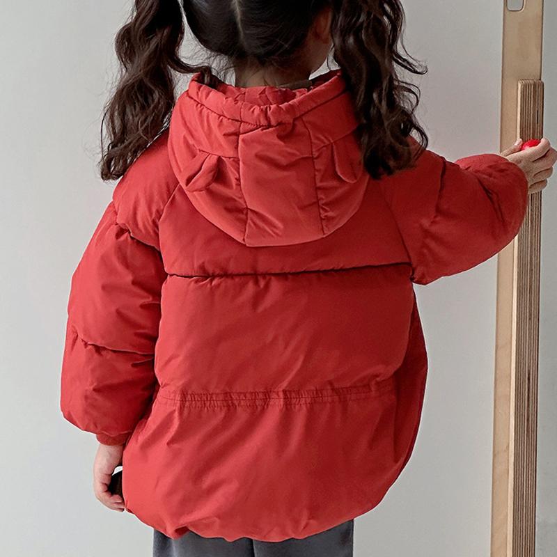 Winter Kids Jackets Boys Girls Cotton Coat Thicken Hooded Clothing Children's Outerwears