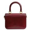 COACH Rogue 22 branded push lock closure calfskin crossbody shoulder tote small women's dark ruby