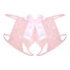 Мужские прозрачные кружевные стринги с завязками на спине, стринги без выреза с бантом, подарок на медовый месяц