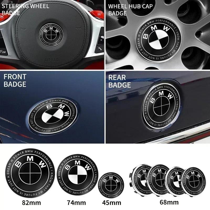 For BMW 5SF1117pcs 45mm 68mm 74mm 82mm Car Logo Front Hood Emblem rear boot badge for BMW E28 E32 E43 E52 E53 E63 E64 E93 E94 F10 F20 F30