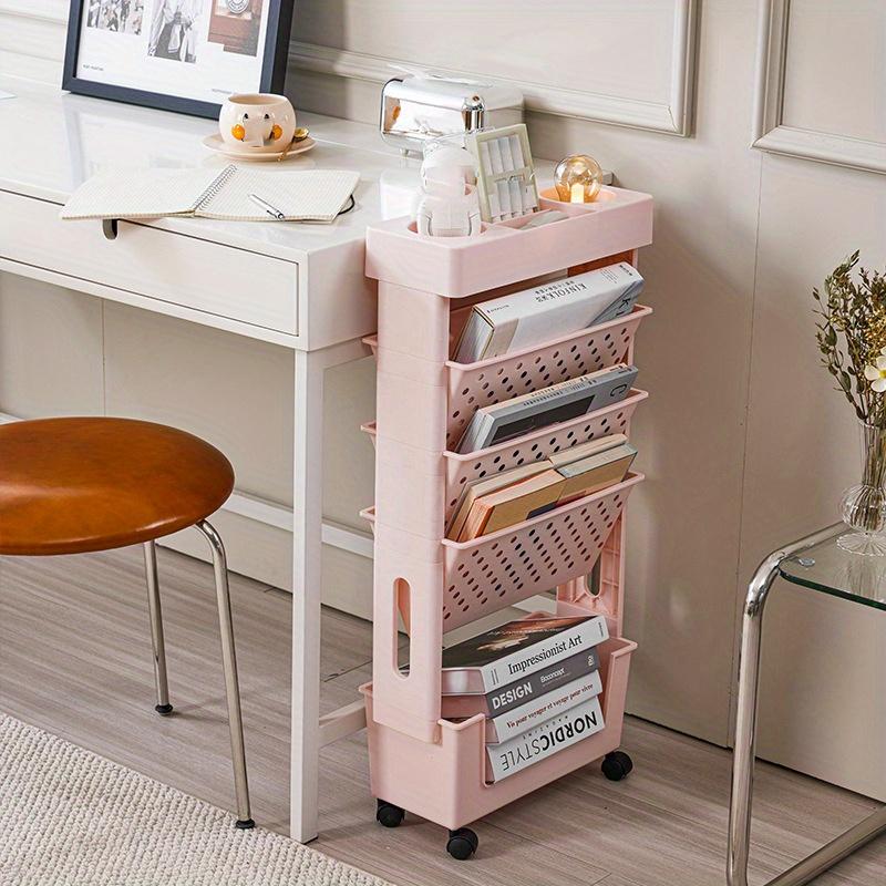 5-уровневая съемная настольная книжная полка для хранения книг, подходит для школьного класса, офиса, кабинета, спальни, гостиной