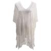 Women's Summer V-Neck Holiday Cover Up Hollow Out Crochet Beach Dresses