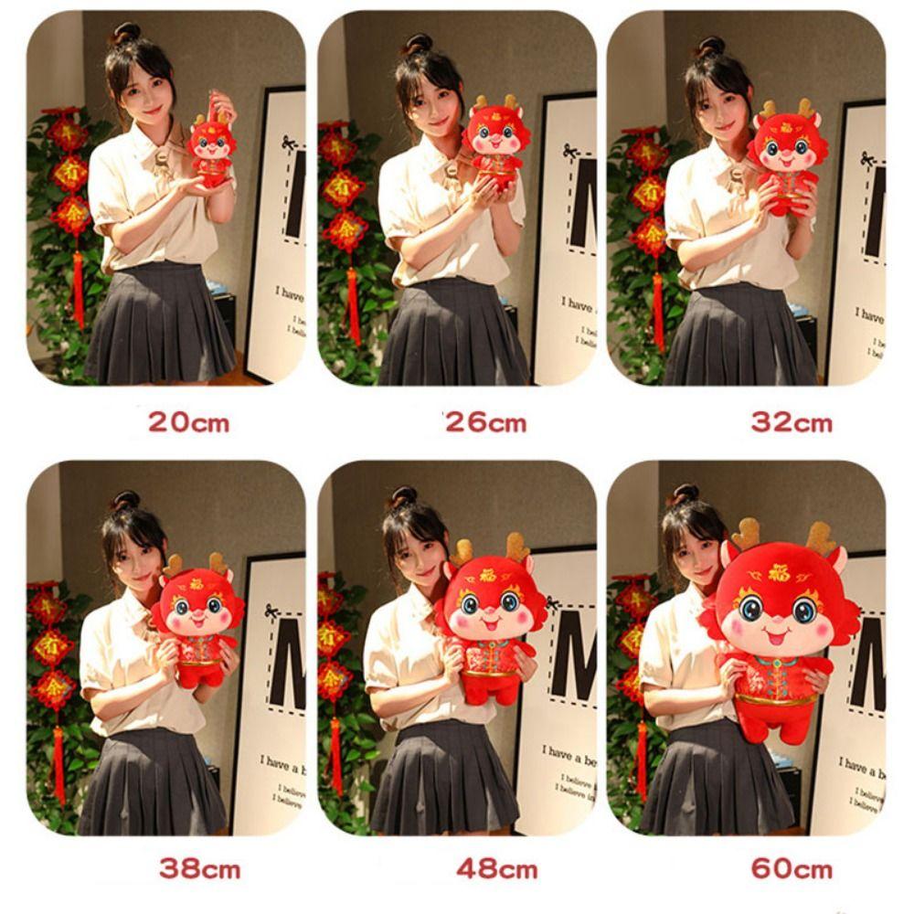 Tang Suit Tang Suit Dragon Year Mascot Toy Stuffed Lucky Dragon Doll Plushies Children