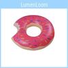 Kids Swim Ring With Thick Pvc Construction And Doughnut Pattern For Pool Fun