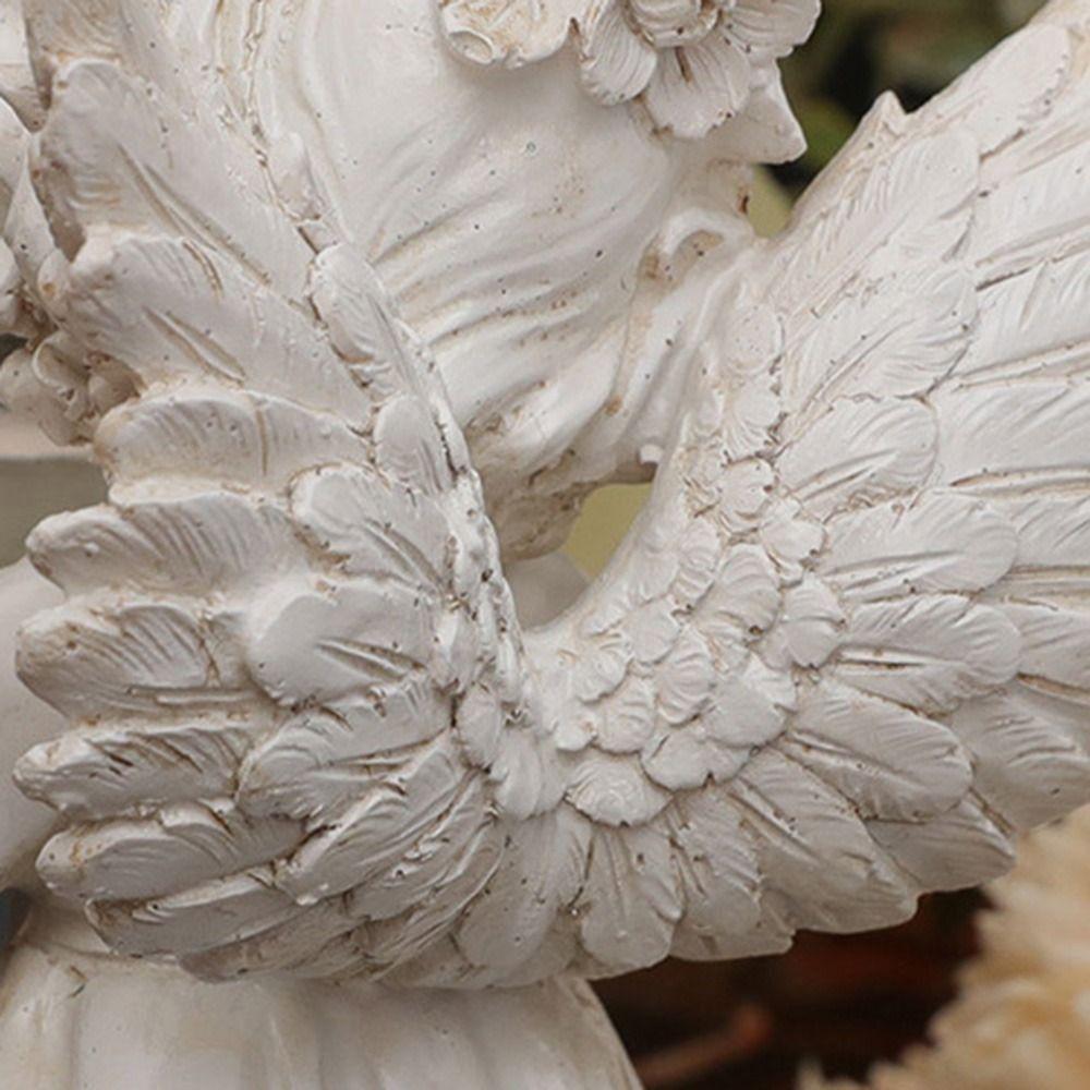 Decorative Angel Candle Holder Nordic Angel Display Holder Resin Angel Ornament Table