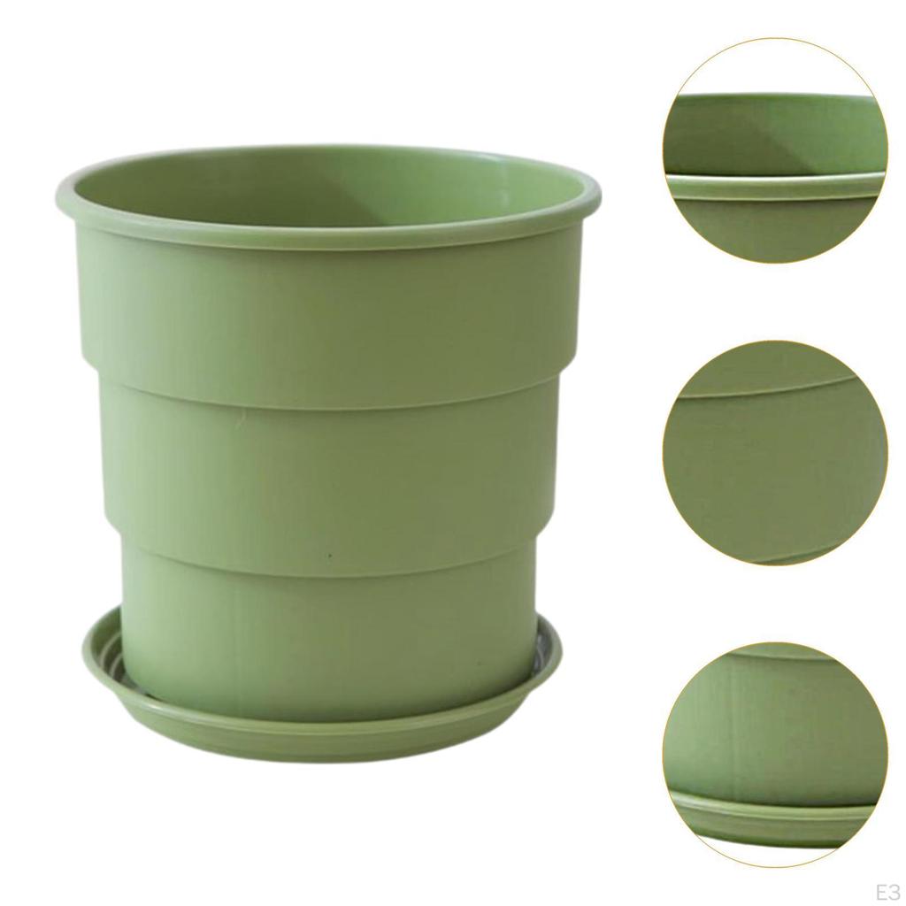 Цветочный горшок для растений Минималистский портативный универсальный небольшой горшок для растений с дренажным отверстием и поддоном для