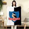 1PC Club Social Y Deportivo Colocolo Patterned Flannel Blanket Suitable For All Seasons For Home Decor Warmth And Comfort Gifts Holiday Present