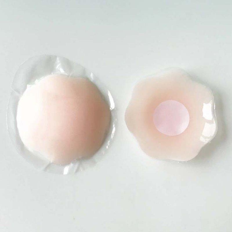 Женская пара ультратонких невидимых силиконовых лепестков для груди с защитой от ударов и освещения