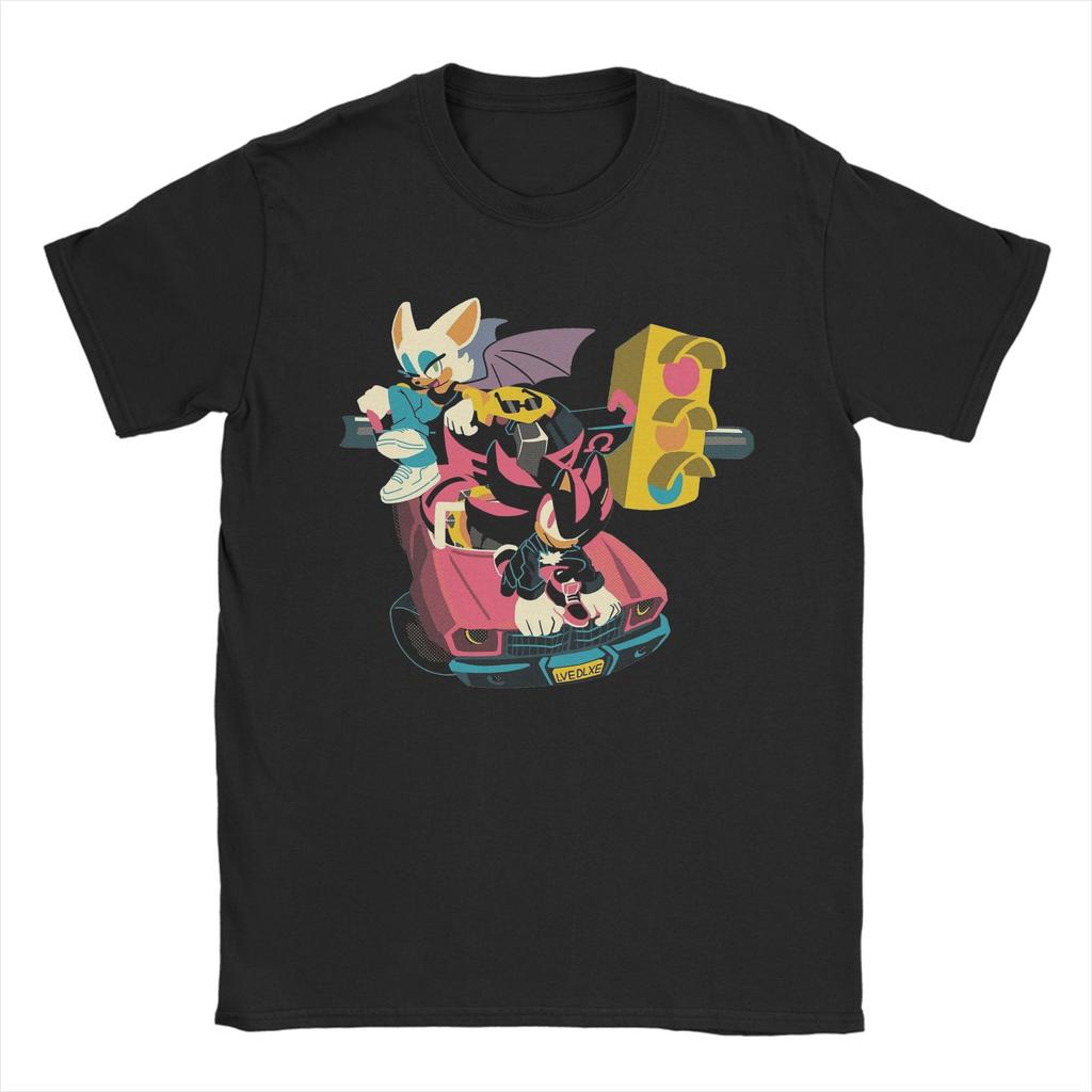 Shadow The Hedgehog T-Shirts Men Novelty Cotton Tees O Neck Short Sleeve T Shirt Gift Idea Clothes