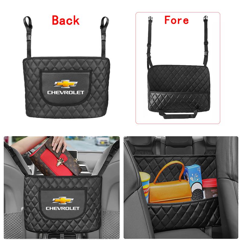 EHJLN1 Car Seat Backrest Storage Stowing Tidying Pocket For Chevrolet Z71 Aveo Impala Lacetti Malibu Sail SS Cruze Sonic Silverado Trax