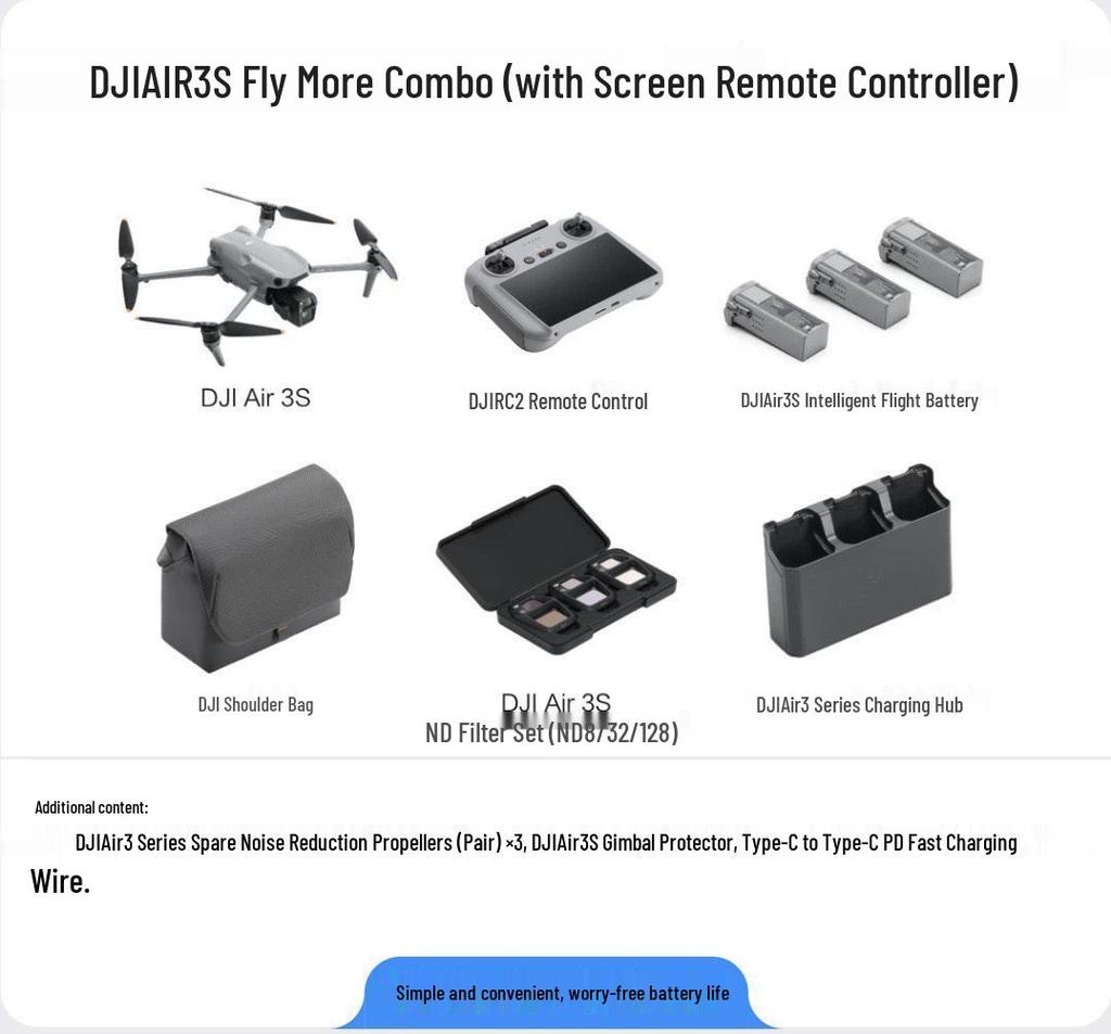 DJI Mavic Air 3 Drone with Bee Dual Camera, Telephoto, Obstacle Avoidance, and HD Mavic 3 Aerial Photography Capabilities