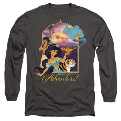 aladdin Унисекс Взрослый Готов к Приключениям Жасмин Абу Раджа Джин Футболка