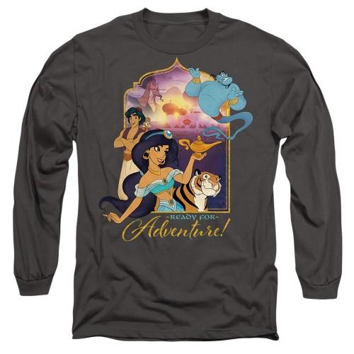 Aladdin Unisex Adult Are Ready For Adventure Jasmine Abu Rajah Genie T-Shirt