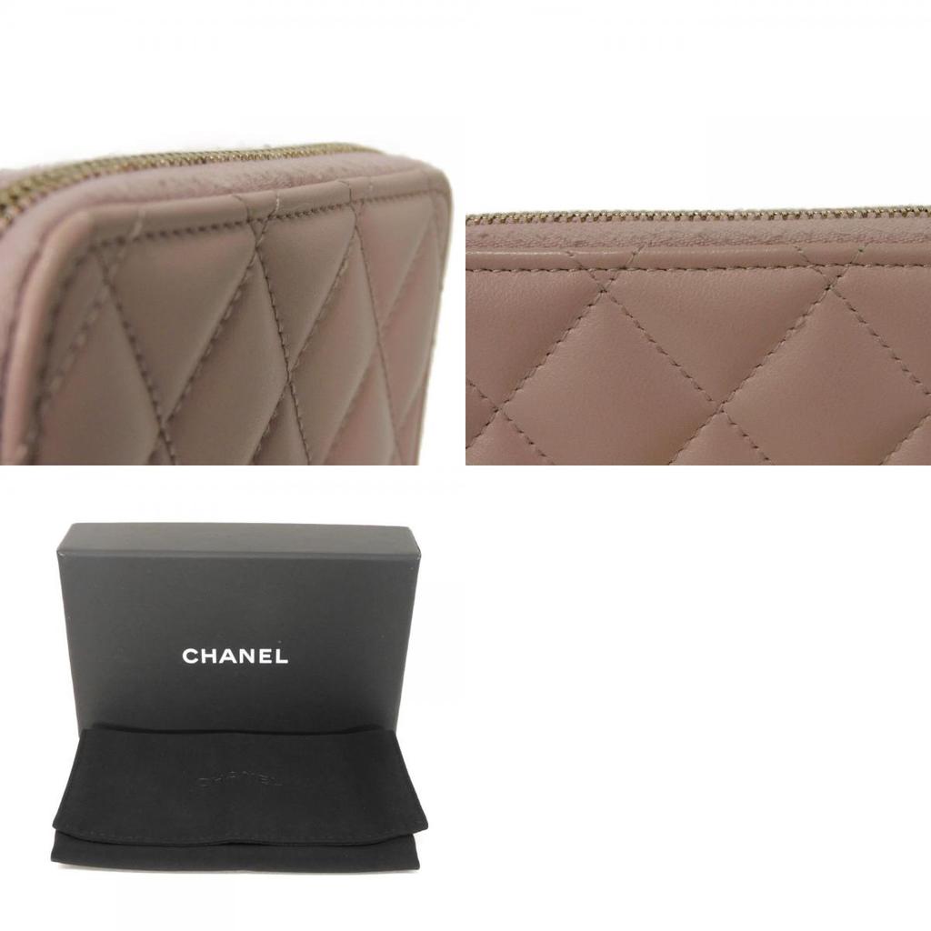 Б/у 10097 Кошелек для монет на молнии Coco Pearl AP3811 7943 COCO Mark CC Mark Точки Рандомный Мателье Розовый Бежевый Женский из Японии