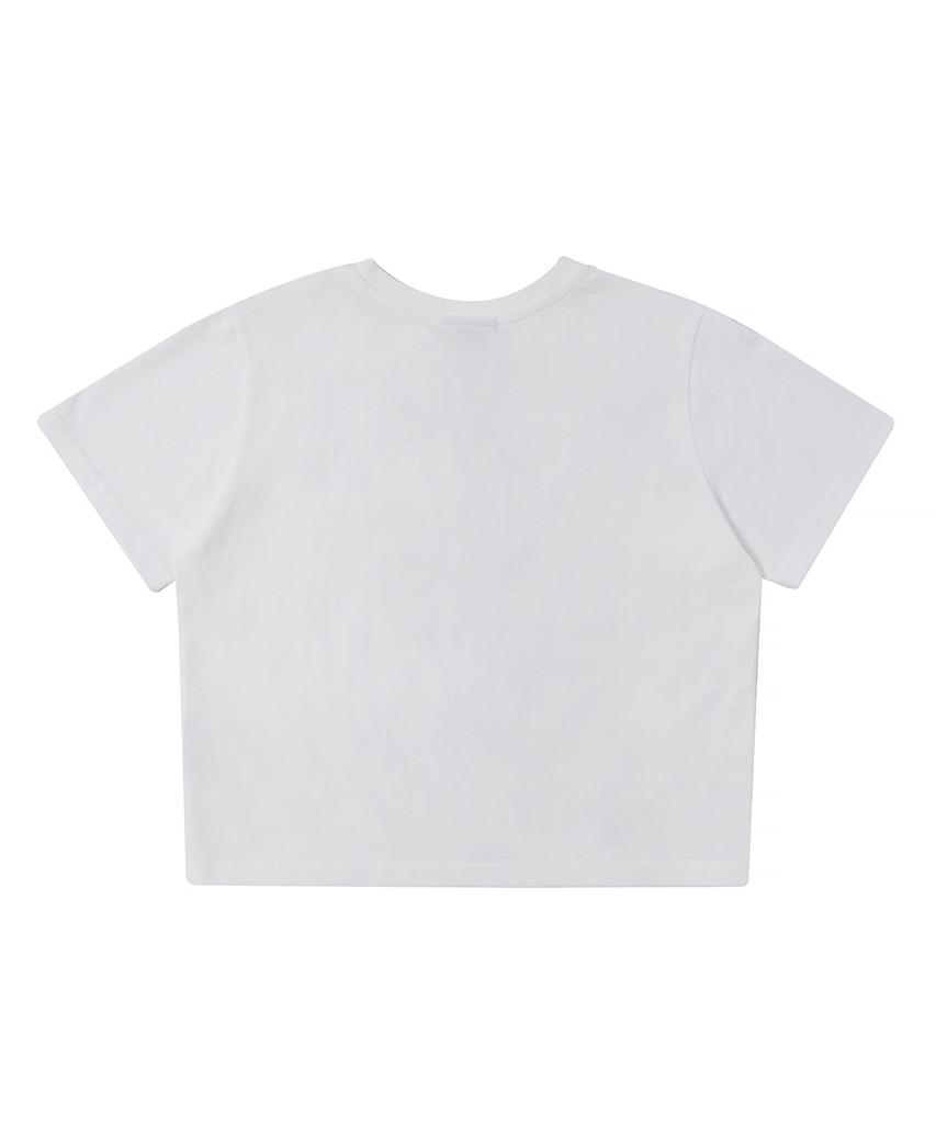 MATCHGLOBE Fury Friends Crop Top (White)