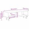 TV Stand Reclaimed Wood Look 100 x 35 x 35 cm Engineered Wood