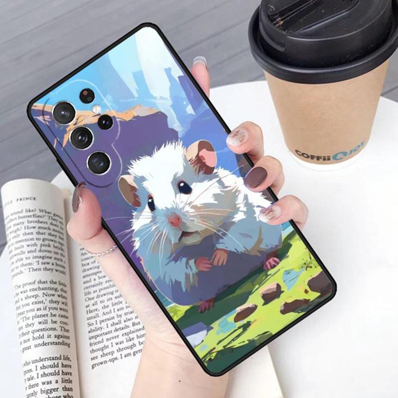 Чехол для телефона с рисунком хомяка Cover Для Samsung Galaxy S24 S25 Ultra S21 S22 Ultra S10E Note 10 Plus Note 20 FE S23