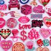 Lips Love Heart Patch Cartoon Embroidery Patch DIY Iron On Patches For Clothing Thermoadhesive Patches On Clothes Sewing Sticker