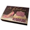 Les Trésors De Lily [Q9544] - Set de 2 boîtes à Souvenirs gigognes 'Belle Epoque' rose beige noir - 37x25. 5x11 cm - 32x21. 5x9 cm