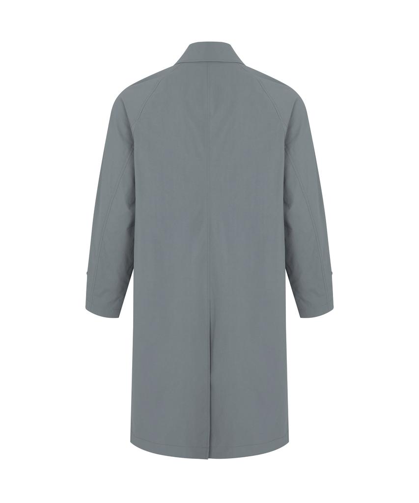 Solew Balmacaan Trench Coat_Grayish Blue