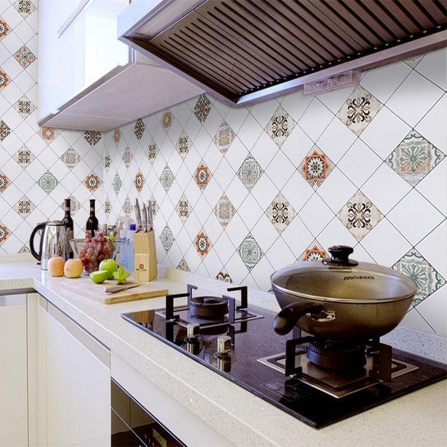 DIY маслостойкие кухонные наклейки на стену, самоклеящиеся Papel De Parede, плитка для ванной комнаты, 3D водостойкие виниловые обои для шкафа