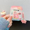 Cute 3D Cartoon SpongeBob Patrick Star Earphone Protective Case For Apple AirPods 1 2 3 4 Pro 2 Case With Pendant Cover