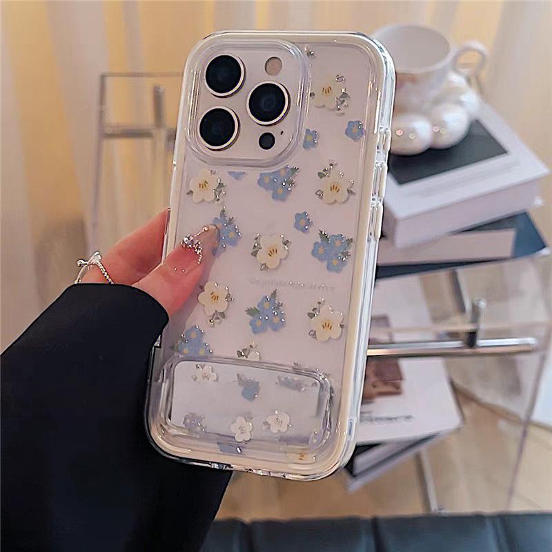 Сине-белый цветок три-в-одном красочный подходит для Apple 16/15 iphone13/XR/MAX Huawei чехол для мобильного телефона