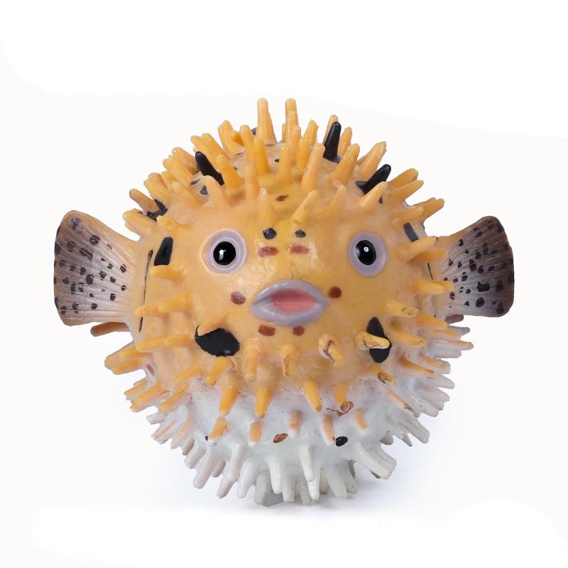 Puffer Fish Model Kids Playset Kid Toy Aquarium Ornament Action Figure Ocean Fish Sculpture Sea Life Cognitive Toy Fish Toy