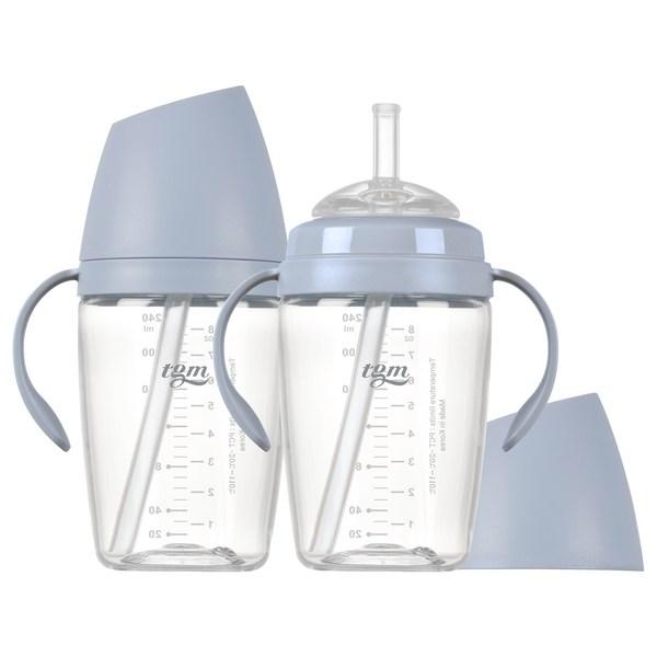 TGM Tritan Чашка из рисовой соломки 240мл, хлопок синий, 2 шт.