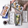 9.7 Inch Japanese Sushi Plate Ceramic Dinner Serving Plate Flower Fruit Dessert Tray Rectangle Dinner Dishes Microwave Safe