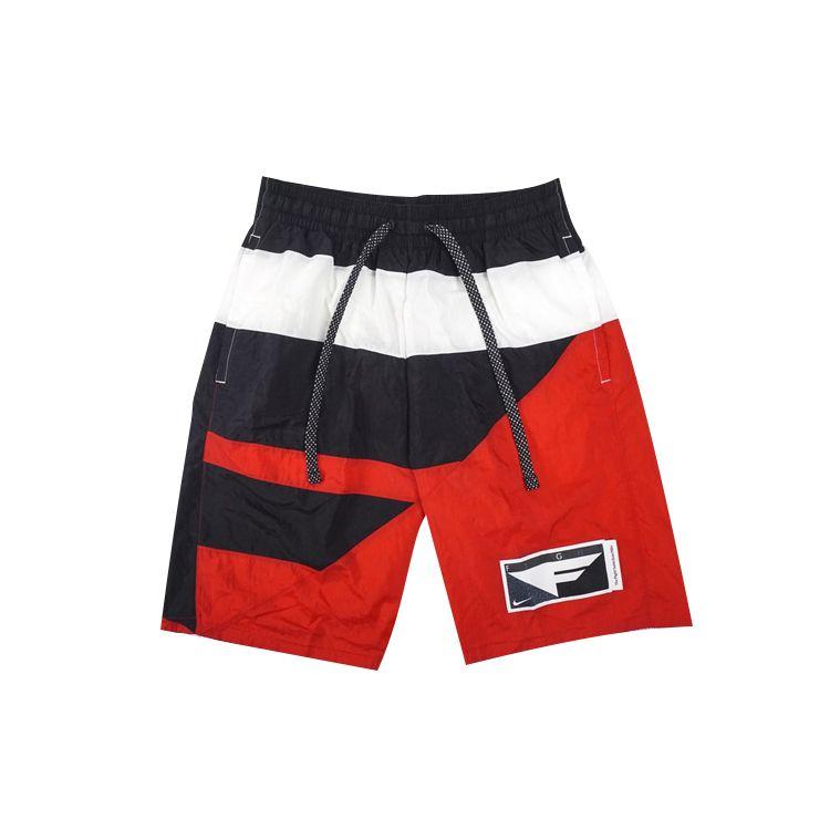 Nike Flight Color-Block Sports Shorts Men Bottoms Black White Red BV9413-658
