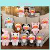 Милая плюшевая игрушка Lalafanfan Cafe Duck Unicorn Totoro Panda, мягкая и очаровательная, подарок