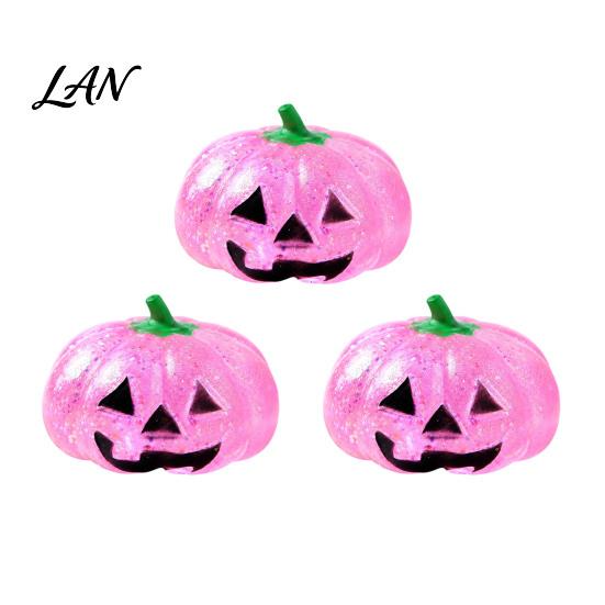 Classroom Stress Toy 1/2/3Pcs Halloween Pumpkin Relief Toy, Creepy Head Squeeze Decompression Glitter Ball for Kids Adults, Party Favors