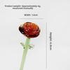 Colored Glaze Glass Flower Bouquet Simulation Floral Hand-blown Glass Flower  Home Room Decoration