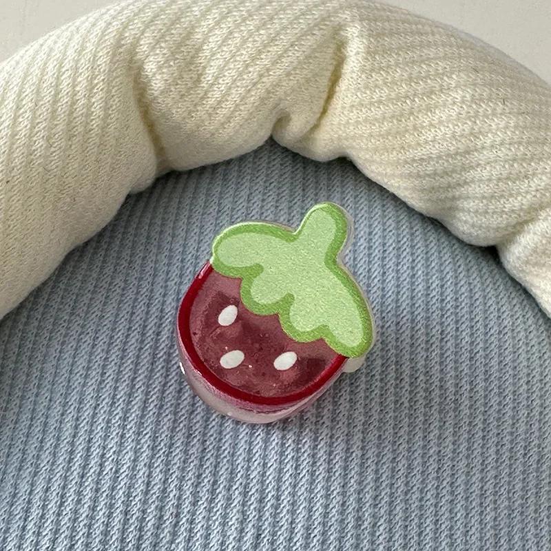 Супер милые маленькие заколки для волос для детей прозрачные акриловые заколки с мультяшными животными аксессуары для волос для девочек