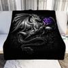 Cartoon Dragon Art Patterns Blanket Animals Flannel Blanket Cosy Lazy Couch Cover Blanket Super Soft Sheet Mattresses