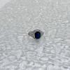 Silver Ring with Sapphire Nano 3.533ct, Product Weight 3.89 G (2171270)