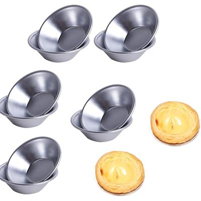 10 шт. алюминиевые формы для яичных пирогов, формы для пудинга, чашки для кексов, инструмент для мини-чашек, формочки для кексов для фритюрницы, формы для пудинга, инструменты для самостоятельного изготовления