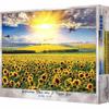 Bien Field of Sunflower Radiance Jigsaw Puzzle, 1000 Pieces, Mixed Colors Jigsaw Puzzle, Childrens Games, Educational Toys