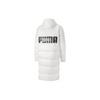 Puma Long Oversized Down Jacket With Logo Print And Hood Men Outerwear White 585403-02