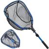 TACKLAND Folding Landing Net with Extendable Round Rubber Net for Freshwater and Saltwater for Catching Squid and Firefly Squid Folding One-Touch