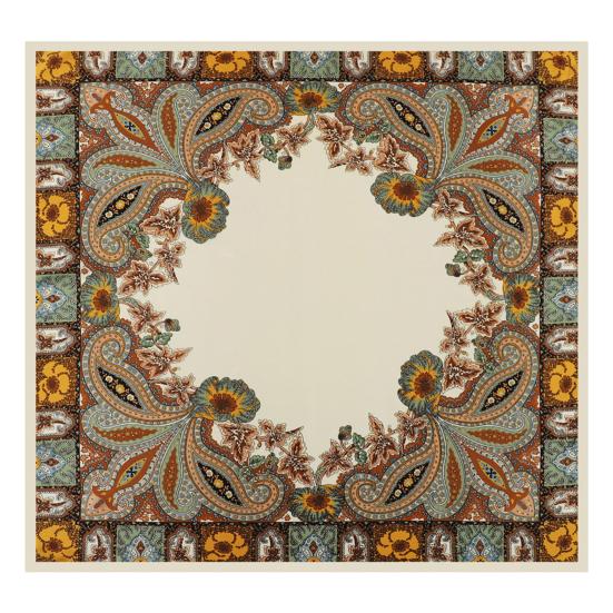 Kerchief Cashew Pattern Faux Silk Scarf Soft Smooth Bright Color Kerchief Simulated Silk Texture Kerchief