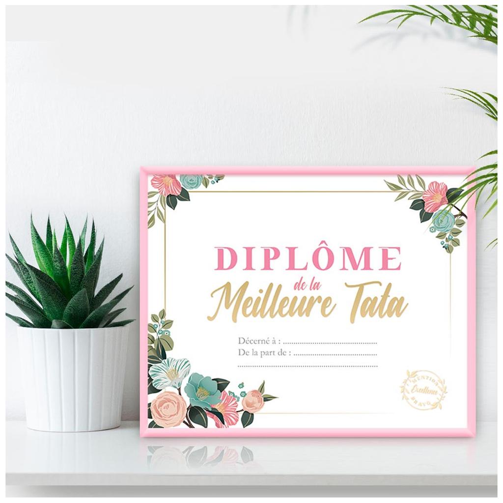 Les Trésors De Lily [A3448] - Разноцветная рамка для диплома «Лучшая тата» - 25x20 см